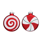 Maxbell Maxbell 4x Candy Christmas Ornament Hanging Christmas Tree Decoration Living Room 10cm Matte