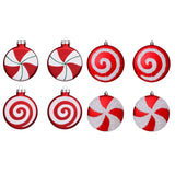 Maxbell Maxbell 4x Candy Christmas Ornament Hanging Christmas Tree Decoration Living Room 10cm Matte