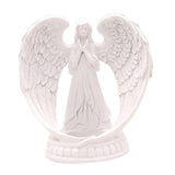 Maxbell Maxbell Resin Angel Statue Candle Holder Angel Wing Figurine Tea Light Holders L