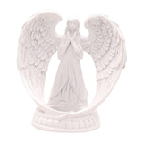 Maxbell Maxbell Resin Angel Statue Candle Holder Angel Wing Figurine Tea Light Holders L