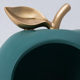 Maxbell Modern Fruit Statue Storage Box Sculpture Key Holder Tabletop Figurines green