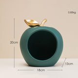Maxbell Modern Fruit Statue Storage Box Sculpture Key Holder Tabletop Figurines green