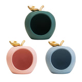 Maxbell Modern Fruit Statue Storage Box Sculpture Key Holder Tabletop Figurines green