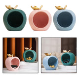 Maxbell Modern Fruit Statue Storage Box Sculpture Key Holder Tabletop Figurines green