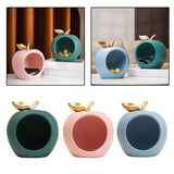 Maxbell Modern Fruit Statue Storage Box Sculpture Key Holder Tabletop Figurines green