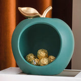 Maxbell Modern Fruit Statue Storage Box Sculpture Key Holder Tabletop Figurines green