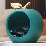 Maxbell Modern Fruit Statue Storage Box Sculpture Key Holder Tabletop Figurines green