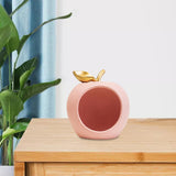 Maxbell Modern Fruit Statue Storage Box Sculpture Key Holder Tabletop Figurines pink