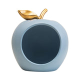 Maxbell Modern Fruit Statue Storage Box Sculpture Key Holder Tabletop Figurines blue