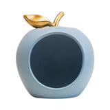 Maxbell Modern Fruit Statue Storage Box Sculpture Key Holder Tabletop Figurines blue
