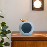 Maxbell Modern Fruit Statue Storage Box Sculpture Key Holder Tabletop Figurines blue