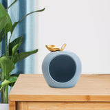 Maxbell Modern Fruit Statue Storage Box Sculpture Key Holder Tabletop Figurines blue