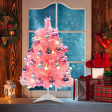 Maxbell Maxbell Lighted Christmas Tree Hanging Balls Decoration for Bedroom Party Ornament 60cm
