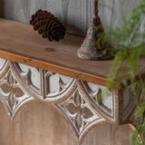 Maxbell Maxbell Wall Shelf Storage Rack Display Rustic Crafts Retro Style for Bedroom Decor 40cmx18cmx17cm