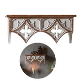 Maxbell Maxbell Wall Shelf Storage Rack Display Rustic Crafts Retro Style for Bedroom Decor 40cmx18cmx17cm