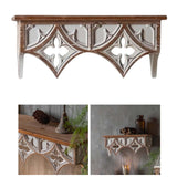 Maxbell Maxbell Wall Shelf Storage Rack Display Rustic Crafts Retro Style for Bedroom Decor 40cmx18cmx17cm