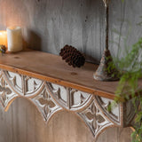 Maxbell Maxbell Wall Shelf Storage Rack Display Rustic Crafts Retro Style for Bedroom Decor 60cmx18cmx17cm