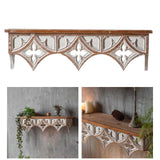 Maxbell Maxbell Wall Shelf Storage Rack Display Rustic Crafts Retro Style for Bedroom Decor 60cmx18cmx17cm