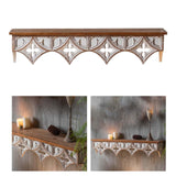Maxbell Maxbell Wall Shelf Storage Rack Display Rustic Crafts Retro Style for Bedroom Decor 80cmx18cmx17cm