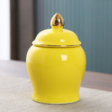 Maxbell Maxbell Kitchen Canisters Container Ceramic Food Storage Jar for Coffee Beans Spice Yellow