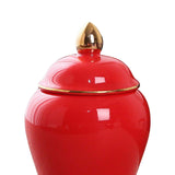 Maxbell Maxbell Kitchen Canisters Container Ceramic Food Storage Jar for Coffee Beans Spice Red