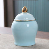 Maxbell Maxbell Kitchen Canisters Container Ceramic Food Storage Jar for Coffee Beans Spice Blue