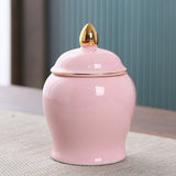 Maxbell Maxbell Kitchen Canisters Container Ceramic Food Storage Jar for Coffee Beans Spice Pink