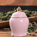 Maxbell Maxbell Kitchen Canisters Container Ceramic Food Storage Jar for Coffee Beans Spice Pink