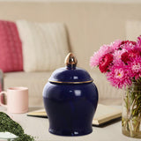 Maxbell Maxbell Kitchen Canisters Container Ceramic Food Storage Jar for Coffee Beans Spice Navy