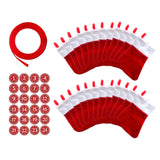 Maxbell Maxbell 24Pcs Advent Calendar Bags Christmas Gift Bags Socks for Xmas Wall Hanging