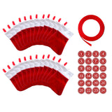 Maxbell Maxbell 24Pcs Advent Calendar Bags Christmas Gift Bags Socks for Xmas Wall Hanging