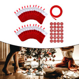 Maxbell Maxbell 24Pcs Advent Calendar Bags Christmas Gift Bags Socks for Xmas Wall Hanging