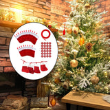 Maxbell Maxbell 24Pcs Advent Calendar Bags Christmas Gift Bags Socks for Xmas Wall Hanging