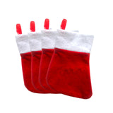Maxbell Maxbell 24Pcs Advent Calendar Bags Christmas Gift Bags Socks for Xmas Wall Hanging
