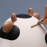 Maxbell Maxbell Cute Cow Shaped Piggy Bank Saving Box for Children's Bedroom Desktop Decor L