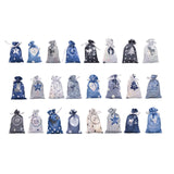 Maxbell Maxbell 24Days Advent Calendar Bags Christmas DIY Wall Decor Clips Rope Labels