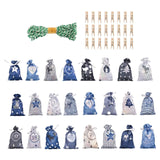 Maxbell Maxbell 24Days Advent Calendar Bags Christmas DIY Wall Decor Clips Rope Labels