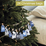 Maxbell Maxbell 24Days Advent Calendar Bags Christmas DIY Wall Decor Clips Rope Labels