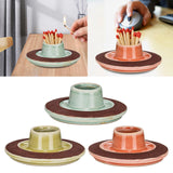 Maxbell Maxbell Match Holder Storage Jar Decorative Ceramic Kitchen for Tabletop Home Decor Style A