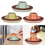 Maxbell Maxbell Match Holder Storage Jar Decorative Ceramic Kitchen for Tabletop Home Decor Style A