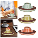 Maxbell Maxbell Match Holder Storage Jar Decorative Ceramic Kitchen for Tabletop Home Decor Style A