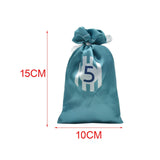Maxbell 24Pcs Xmas Advent Calendar Bag Candy Fill Sacks Wall Decoration for Festival