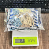 Maxbell 24Pcs Xmas Advent Calendar Bag Candy Fill Sacks Wall Decoration for Festival