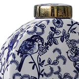 Maxbell Blue and White Porcelain Vase Decorative Vase Decoration for Home Kitchen 16cmx31cm