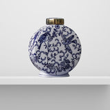 Maxbell Blue and White Porcelain Vase Decorative Vase Decoration for Home Kitchen 16cmx31cm