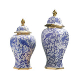 Maxbell Maxbell Ceramic Ginger Jar Traditional Multi Purpose Dried Flower Vase for Wedding 11cmx34cm