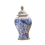 Maxbell Maxbell Ceramic Ginger Jar Traditional Multi Purpose Dried Flower Vase for Wedding 11cmx34cm
