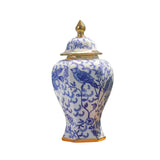 Maxbell Maxbell Ceramic Ginger Jar Traditional Multi Purpose Dried Flower Vase for Wedding 11cmx34cm