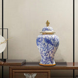 Maxbell Maxbell Ceramic Ginger Jar Traditional Multi Purpose Dried Flower Vase for Wedding 11cmx34cm