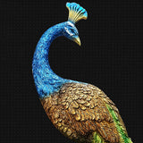 Maxbell Modern Wall Clock 3D Peacock Shaped Non Ticking for Dining Room Hotel Decor